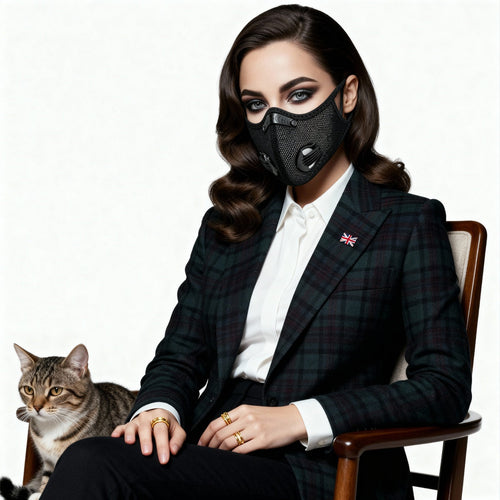 Reusable Face Mask with Activated Carbon Filter for Sports