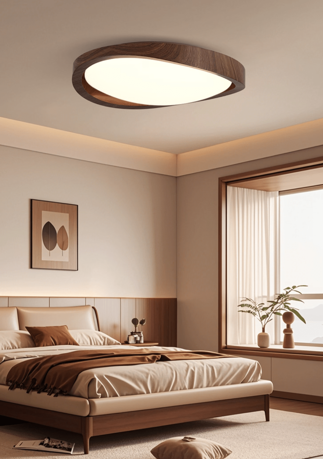 Modern Interior Ceiling Lights with Curved Edges