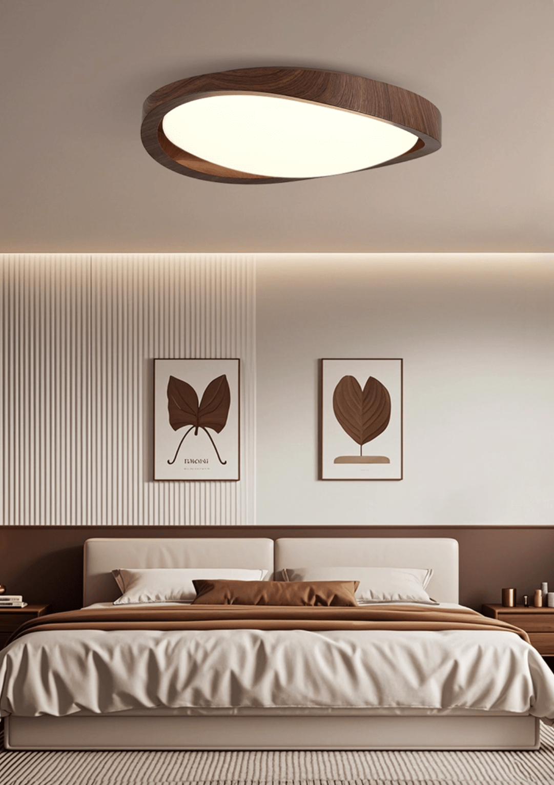 Modern Interior Ceiling Lights with Curved Edges