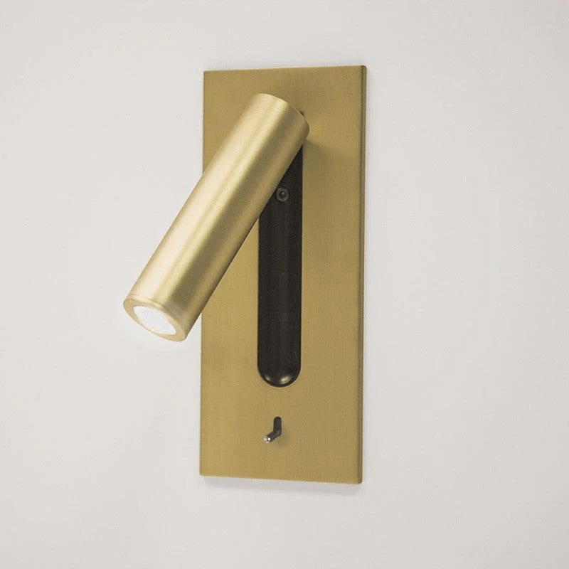 Contemporary Wall-Mounted Bedside Lamp with Adjustable LED Light