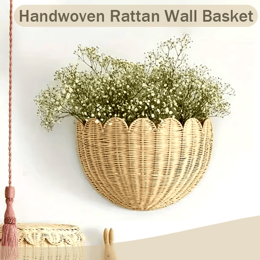 Charming Wall Storage and Decoration Solution in Rattan Style
