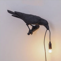 Black left wall lamp