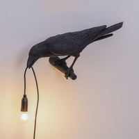 Black right wall lamp