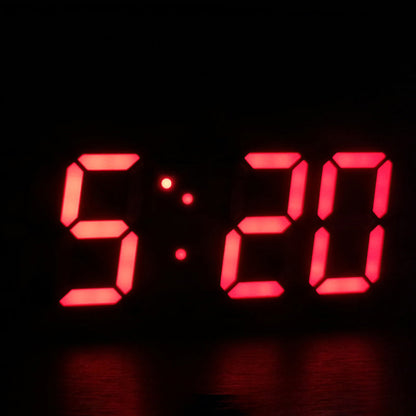 Sleek 3D LED Wall and Desk Clock for Modern Living Spaces