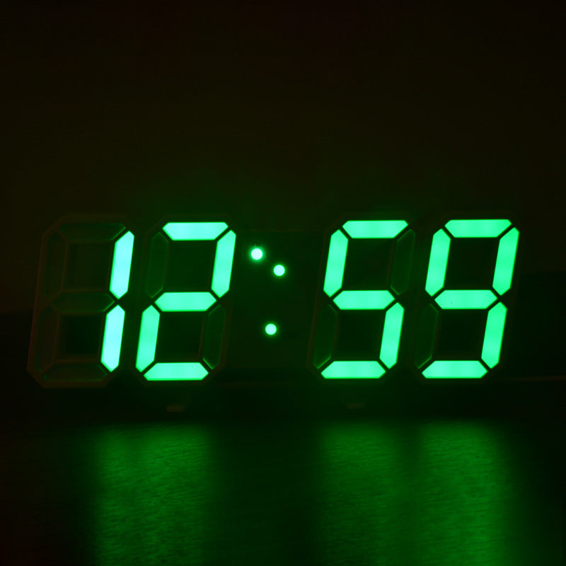 Sleek 3D LED Wall and Desk Clock for Modern Living Spaces