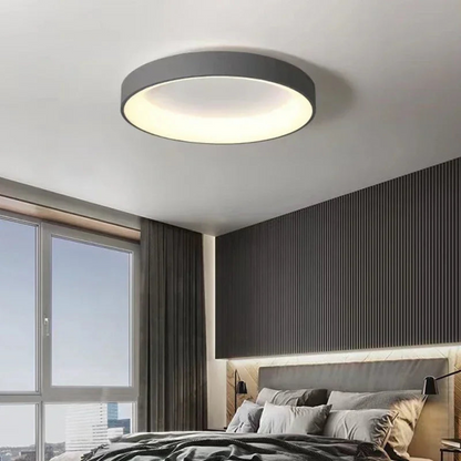 Low-Profile Round Ceiling Fixture for Contemporary Home Lighting