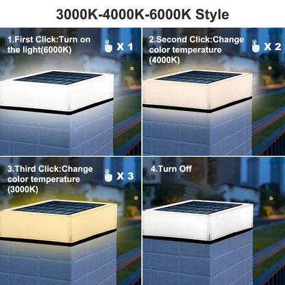 Solar LED Outdoor Light | IP65 Waterproof | Color Changing 3000–6000K | Garden & Patio