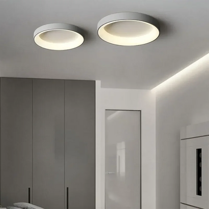 Low-Profile Round Ceiling Fixture for Contemporary Home Lighting
