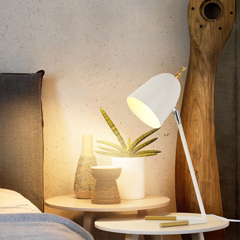 Stylish Desk Lamp with Dome Shade in Metal Design