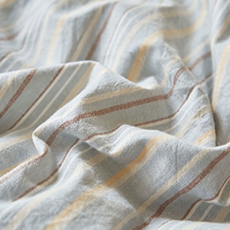 Blue Striped Blanket for Unique Bedding – Lightweight and Cozy