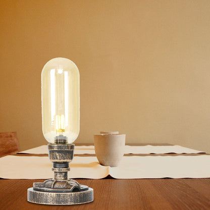 Industrial-Style Metal Lamp with Chic Lampshade