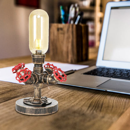Industrial-Style Metal Lamp with Chic Lampshade