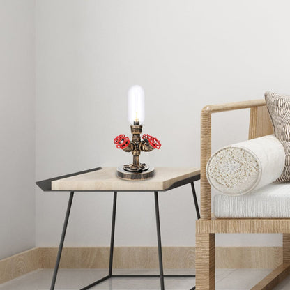 Industrial-Style Metal Lamp with Chic Lampshade