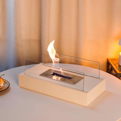 Portable Tabletop Fireplace for Bioethanol Fuel