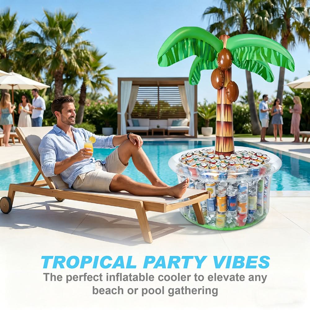 Inflatable Ice Bucket Cooler in Coconut Tree Design