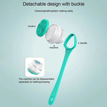 Ultimate Electric Shower Brush with Extended Handle | Deep Clean & Gentle Exfoliation | Versatile Brush Heads for Body Care