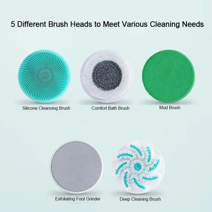 Ultimate Electric Shower Brush with Extended Handle | Deep Clean & Gentle Exfoliation | Versatile Brush Heads for Body Care