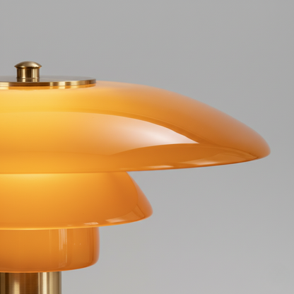 Minimalist Glass Shade Table Lamp for Scandinavian Style Bedroom
