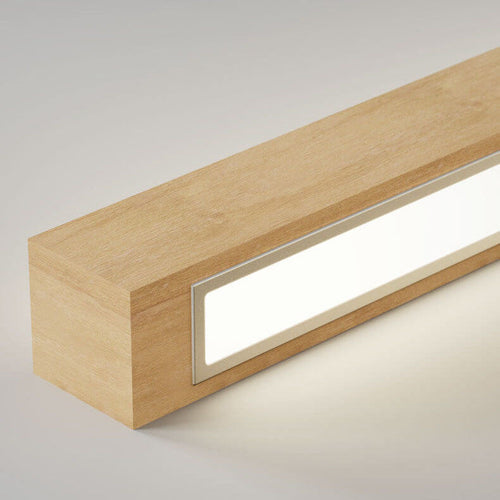 Japanese LED Wall Lamp with Solid Wood Design - Modern Accent Light