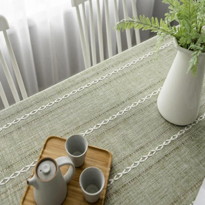 Chic Cotton-Linen Table Cover for Every Occasion