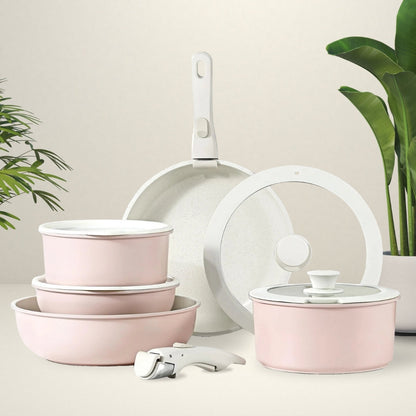 Space-Saving Non-Stick Cookware Set | Versatile and Durable