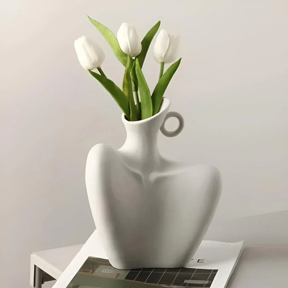 Contemporary Ceramic Vase for Floral Arrangements