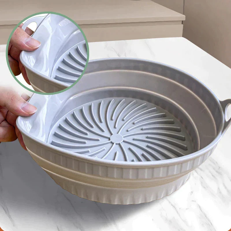 Reusable Silicone Baking Tray for Air Fryer – Grill Pan