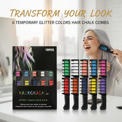 Vibrant Temporary Hair Color Combs for All Ages