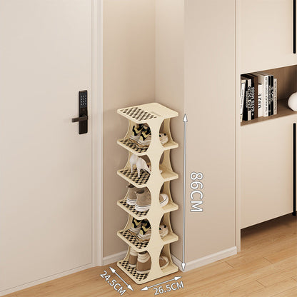 Stackable Vertical Shoe Rack for Instant Clear Floors