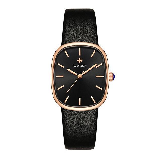 Women's Quartz Watch in Luxury Leather Design