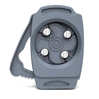 Multi-Functional Can and Bottle Opener with Stainless Steel Mechanism and Non-Slip Handle