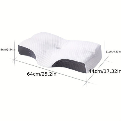 Cooling Memory Foam Pillow for Neck Support – Adjustable for Side and Back Sleepers
