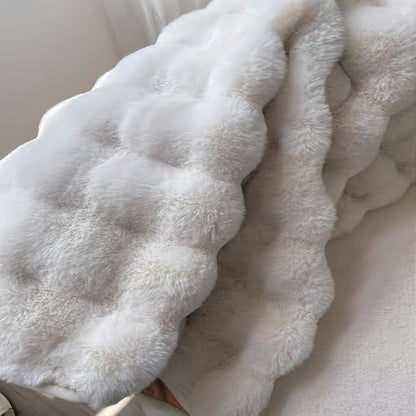 Soft Plush Circular Area Carpet - Fluffy Round Rug for Bedroom Decor