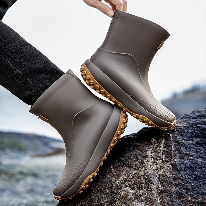 Waterproof Slip-On Rain Boots for Easy Wear