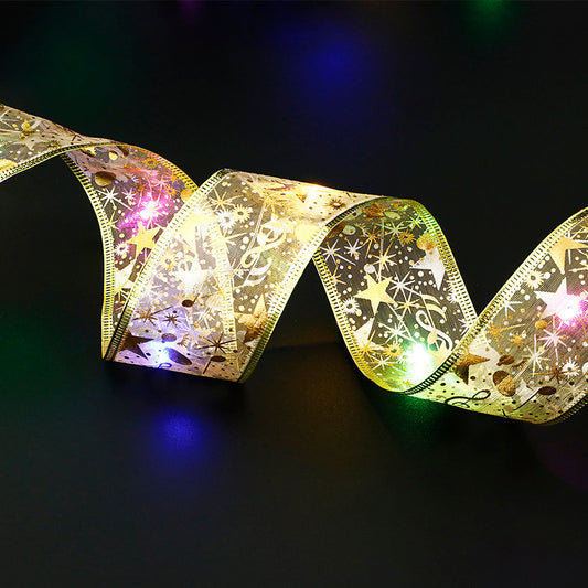 Colorful LED Light Ribbon – 5cm Wide Decorative Fabric Strip