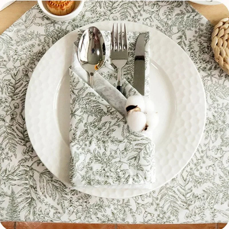 Charming 18-Inch Floral Cotton Table Placemat for Every Occasion