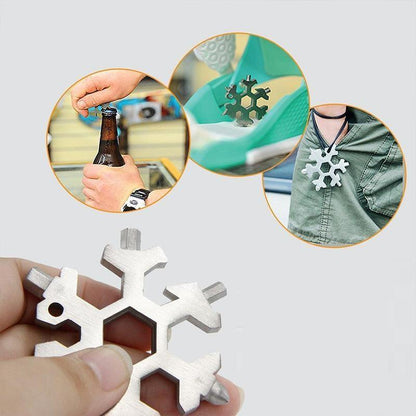 18 Functions Snowflake Design Multi-Tool