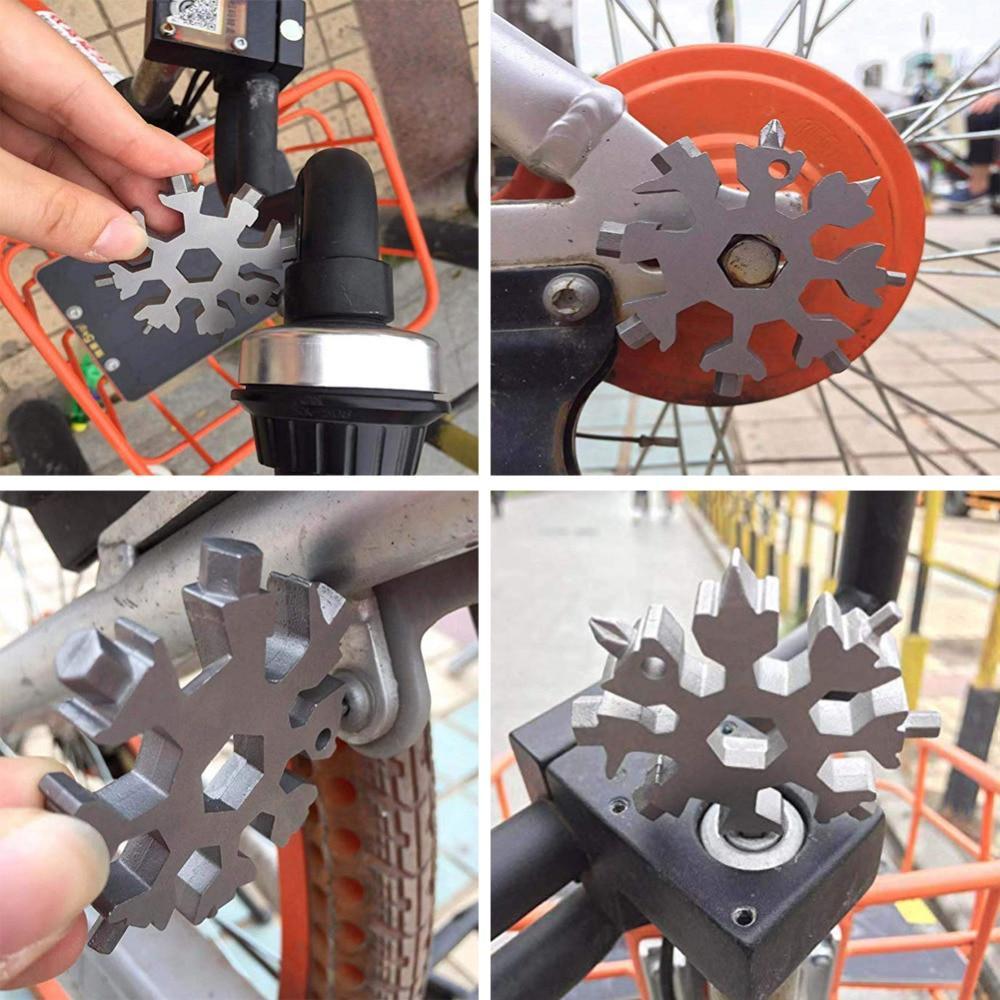 18 Functions Snowflake Design Multi-Tool
