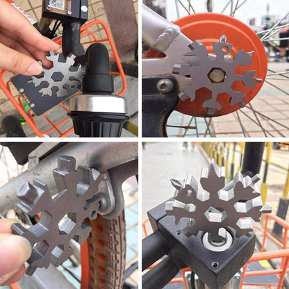 18 Functions Snowflake Design Multi-Tool