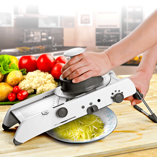 18-in-1 Stainless Steel Mandoline Slicer for Quick and Safe Food Preparation