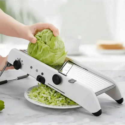 18-in-1 Stainless Steel Mandoline Slicer for Quick and Safe Food Preparation