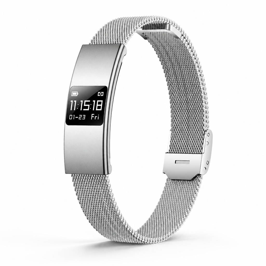 Sleek Waterproof Health Monitoring Smartband