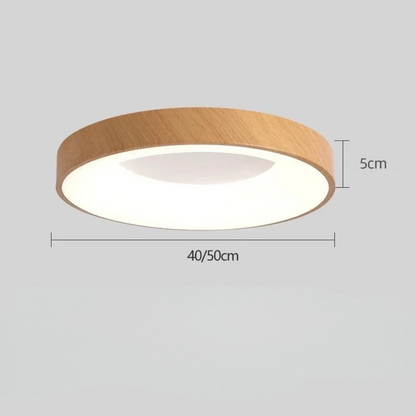 Low-Profile Round Ceiling Fixture for Contemporary Home Lighting