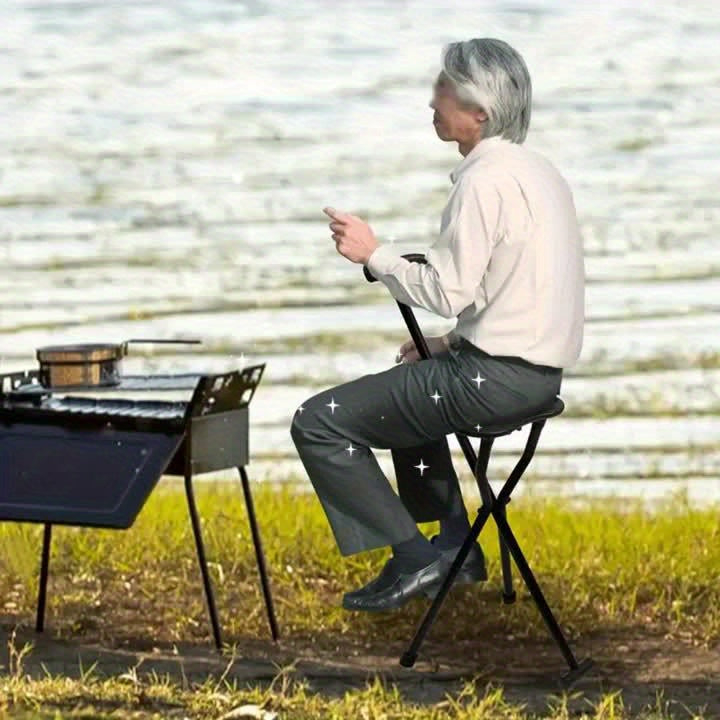 Walking Cane with Foldable Seat – 2-in-1 Design