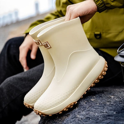 Waterproof Slip-On Rain Boots for Easy Wear