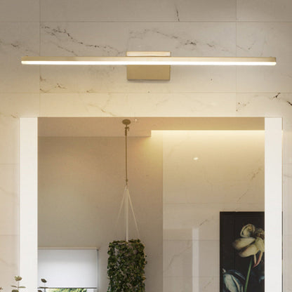 Metallic Gold LED Wall Sconce Light for Bathroom – 16"/21.5" Streamlined Design