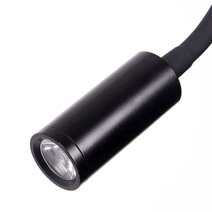 Contemporary LED Wall Sconce Lamp with Adjustable Cylinder Design in Black/White