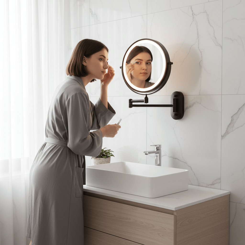 Rechargeable LED Makeup Mirror with Magnification