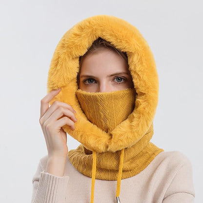 Women's Versatile 3-in-1 Winter Beanie with Face Shield