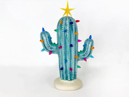 Vintage Luminous Cactus for Christmas Decor